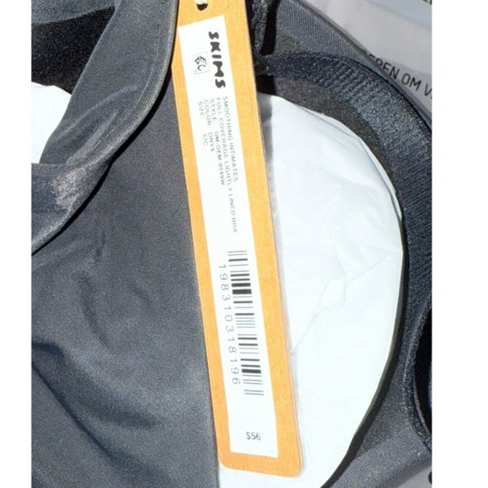 SKIMS Smoothing Full Coverage Bra Onyx 32C NWT - Picture 5 of 6